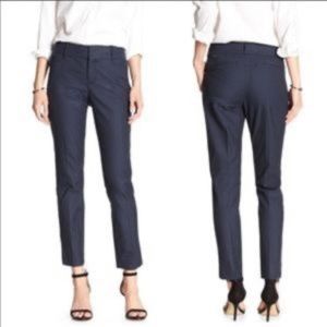 Banana Republic Size 4 Petite Harper Pant Navy Blue